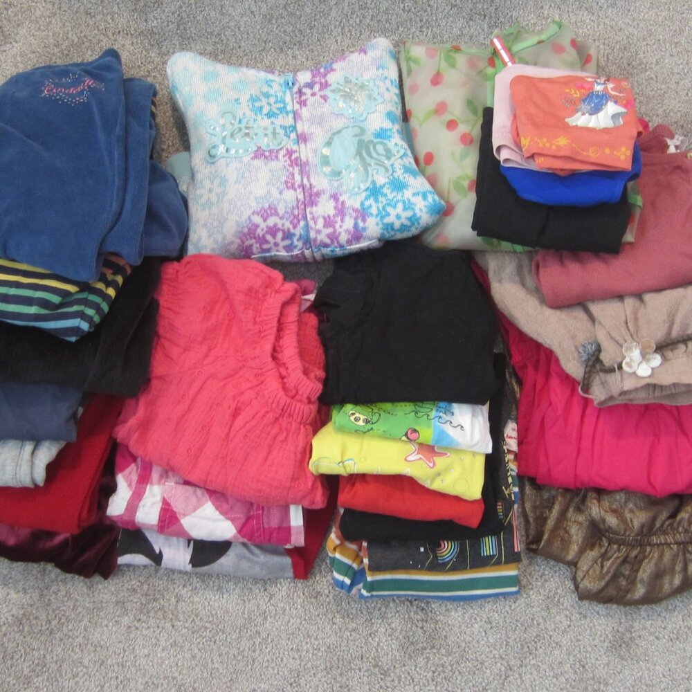 Huge Lot Girls Clothes 25 Pieces~Size 4/5~Disney, Athleta, Zara,Cat&Jack,Primary